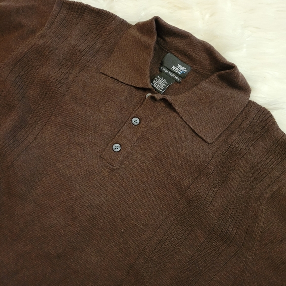 Spring+Mercer Cotton Cashmere Sweater - dark brown - Picture 4 of 5